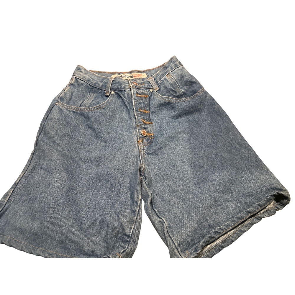 No! Jeans Absolutely‎ Blues Vintage High Waisted Denim Shorts Button Fly Size 5